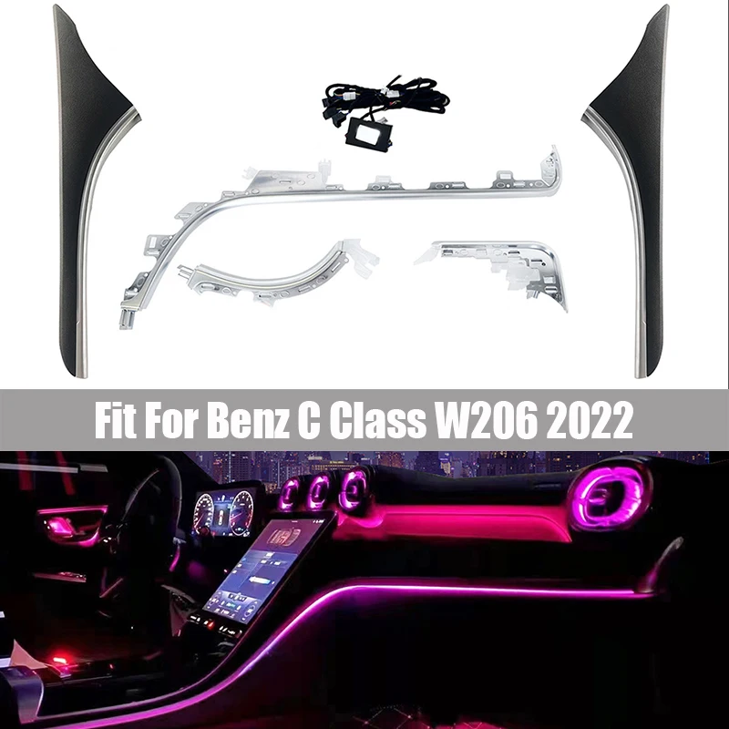 Fit for Benz C-Class W206 2022 Active Atmosphere Light Colorful Backrest Atmosphere Light Front Passenger Illumination Panel