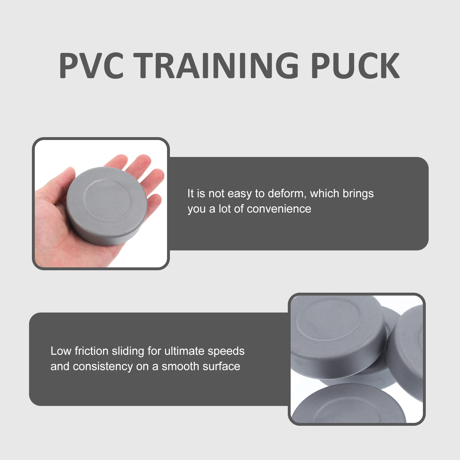 

4Pcs Ice Hockey Puck PVC Practicing Puck for Training and Game Use Cultivate Early Interest in Ice Hockey Perfect Pastime