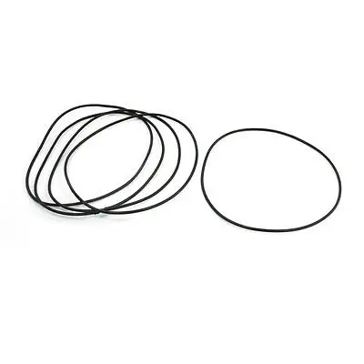 5 Pcs 105mm x 2mm Flexible Rubber Oil Sealed O Rings Washers Black