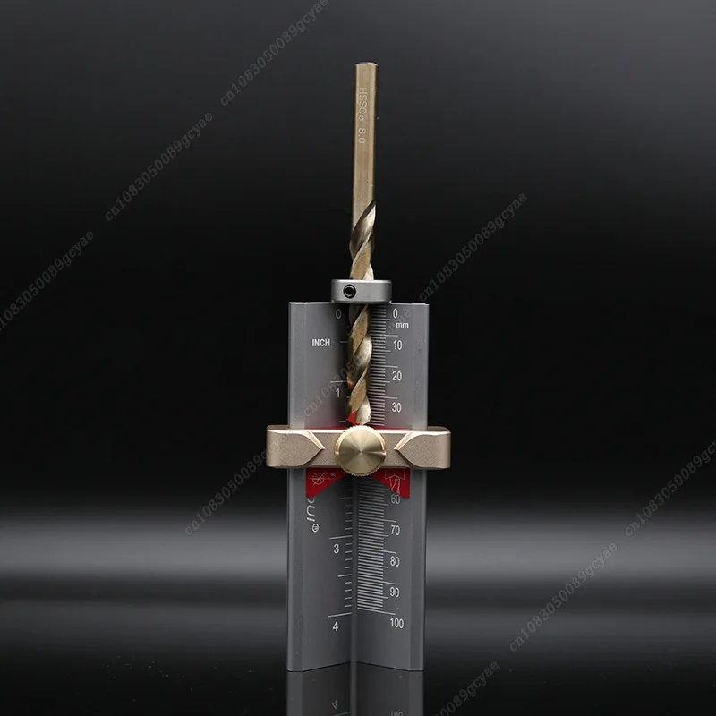 Multi-functional Woodworking Tools Height Gauge Limit Ring Installation Aid Drill Angle Measurer High Precision Rule