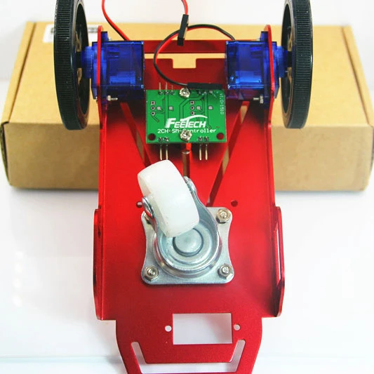 

Мини-робот-автомобиль 2WD, электронная игрушка «сделай сам», на батарейках для детей и мультфильмов