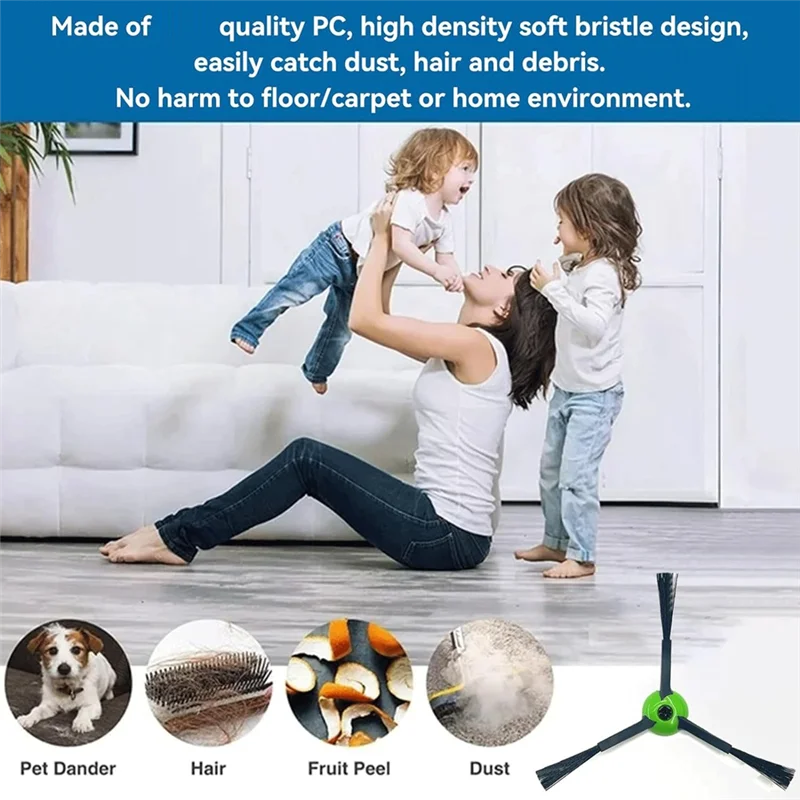 N18R Confezione da 14 spazzole per spazzare i bordi per Irobot Roomba I & J & E Series I7, I7+, I8, I8+, Combo J7+, J9+, J5+, I5+ Plus, E5, E6