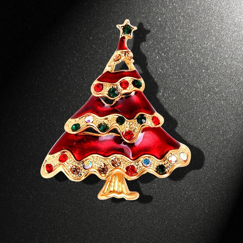 Assorted Christmas Tree Brooches: Perfect for Festive Outfits, Holiday Celebrations & Joyful Gifting