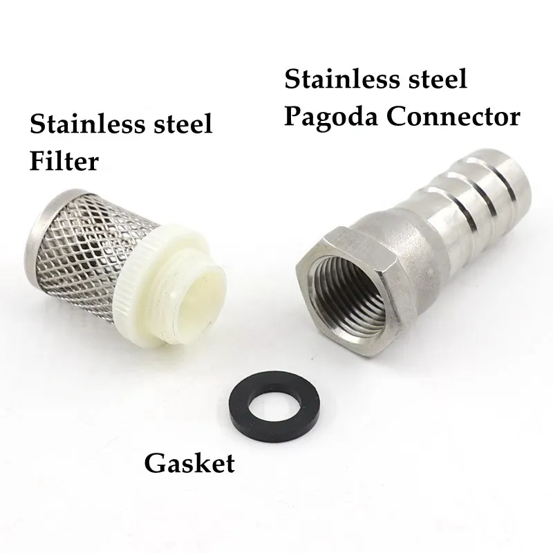 1~20 pcs 8~32mm Hose Filter Car Wash Garden Irrigation Filters Sprayer Pump Filtering Net Stainless Steel Mesh Filter
