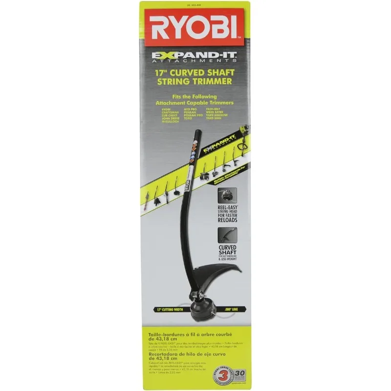

Ryobi RYCST55 Универсальная насадка для триммера с изогнутым валом 17 дюймов RT