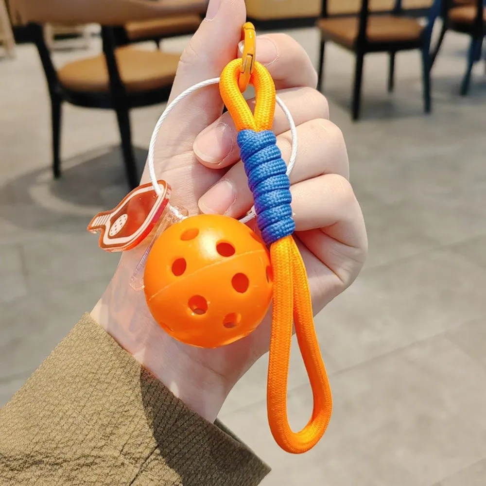 New Acrylic Pickleball Paddle Keychain Detachable with Lanyard Pickleball Key Ring Fitness Series Pendant Bag Accessories