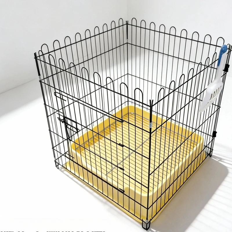 Circle Luxury Modular Dog Fence Modern Kennel Grating Playpen Large Indoor Dog Fence Balcony Outdoor Parc Pour Chien Home Decor