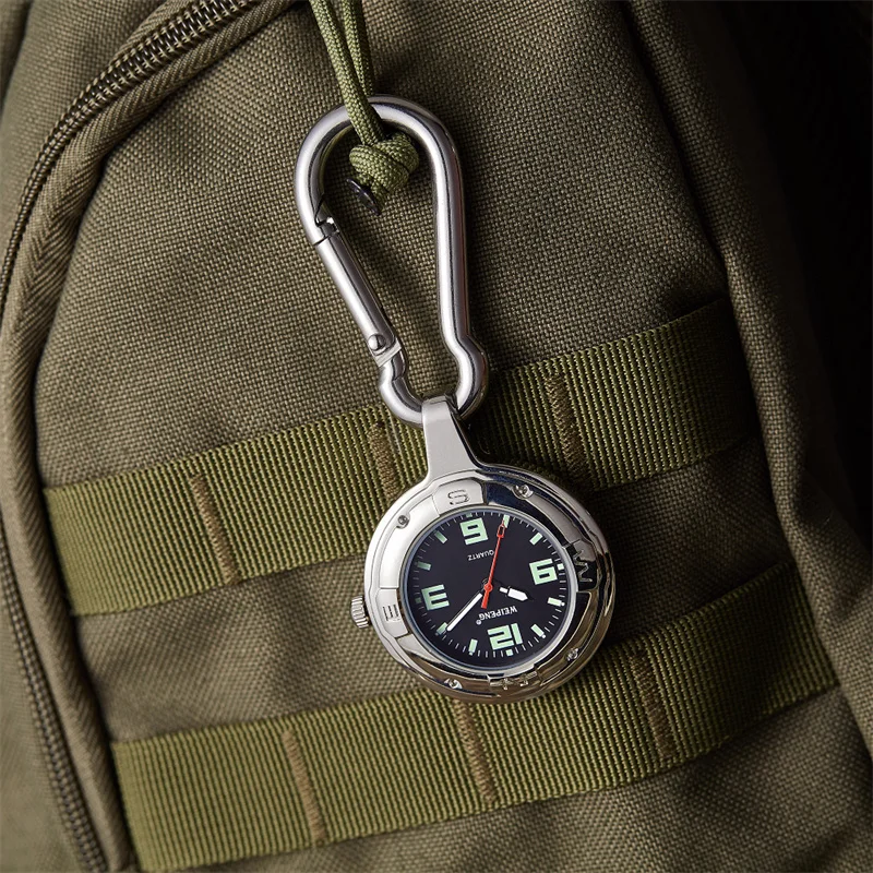 Модные ночные часы для отдыха, походные часы, простые мужские подвесные часы в стиле ретро, альпинизм, туризм, спортивные кварцевые водонепроницаемые часы