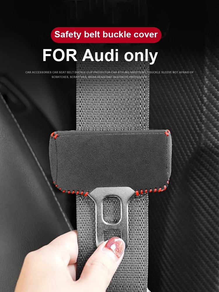 Für Audi A4 B6 B7 B8 A6 C6 A5 Q7 Q5 Q6 A3 S3 A7 A6 Q3 Q2 A8 Q8 S7 S8 S6 S5 Autositzgurt-Schnallenclip-Schutzabdeckung Zubehör – Detail 3
