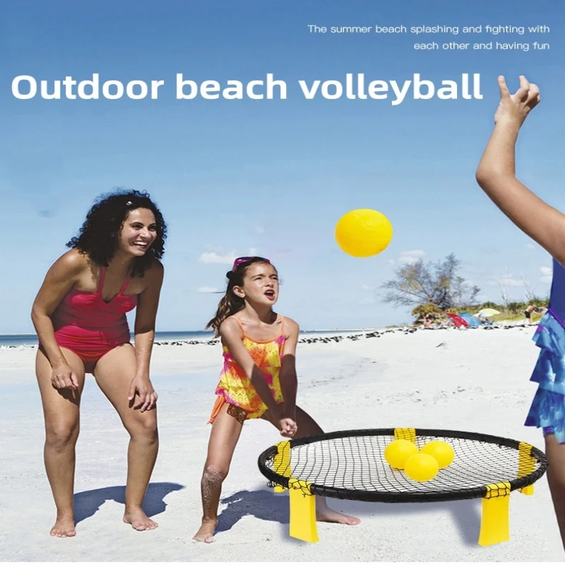 PVC foldable mini outdoor game training inflatable volleyball set for beach volleyball Sports and Entertainment