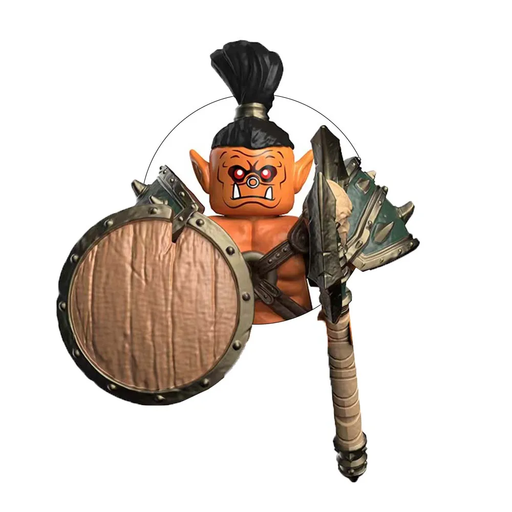 DT8905 القرون الوسطى Orcs نموذج الطوب مجموعة صغيرة متوافقة عمل أرقام لغز الكرتون اللبنات لعبة هدايا عيد الميلاد #3