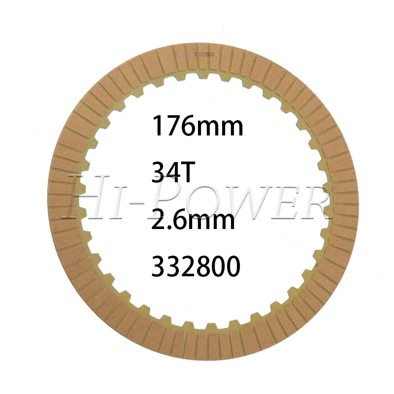 722.6 722.9 Transmission Gearbox Torque converter friction plate For Mercedes-Benz 96-up 176mm 34T 2.6mm 332800