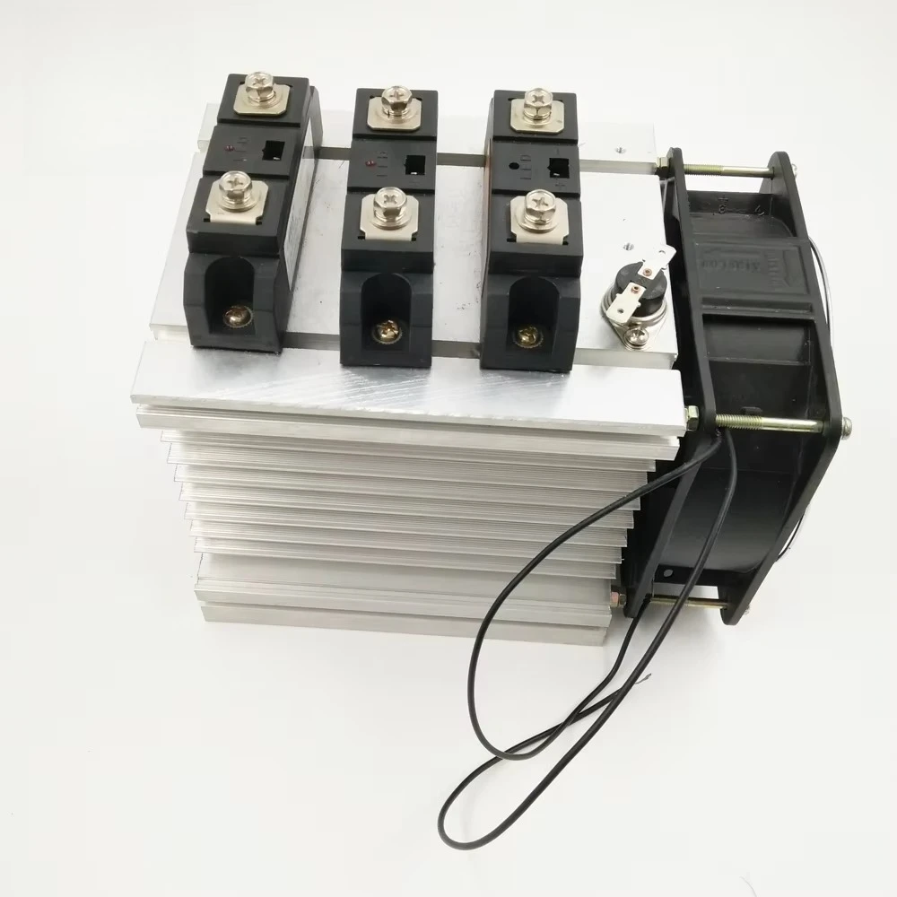 

XS-Y-F Industrial Or Three Phase SSR Aluminum Heat Sink Heat Sink With Fan