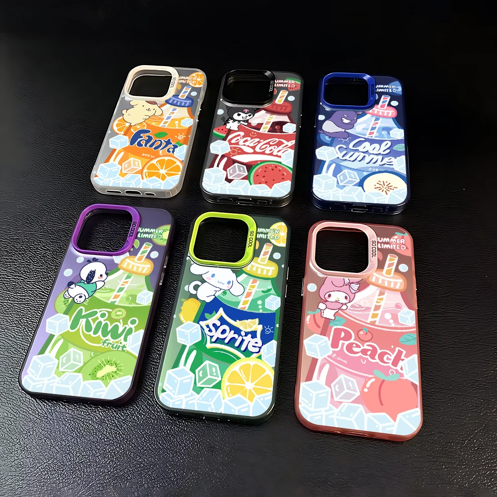 

Cute Kurome Melody Pochacco Cinnamoroll Magsafe Magnetic Phone Case for IPhone 11 12 13 14 15 16 Pro Max Plus Lens Plated Cover