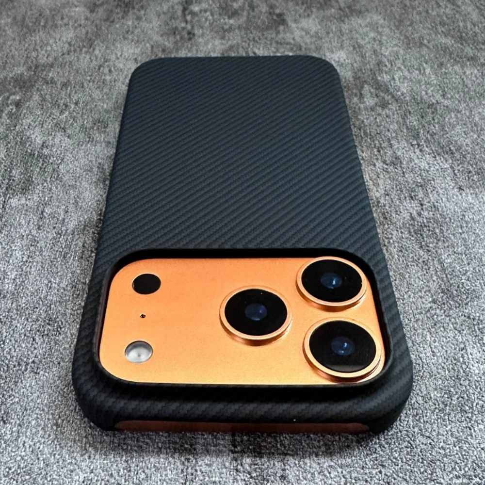 Offizielle magnetische Hülle mit Kohlefasermuster für iPhone 17 Air Pro Max 17 Pro 17 Pro Max für Magsafe Wireless Charging Thin Funda