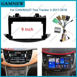 9 Inch Car Frame Fascia Adapter Canbus Box Decoder For Chevrolet Trax Tracker 3 2017-2018 Android Radio Dash Fitting Panel Kit