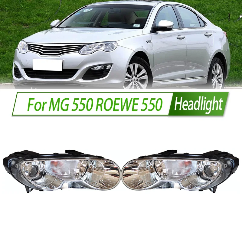 

For MG 550 ROEWE 550 Halogen Headlight Assembly OEM Style Front Headlamp Bulb Socket Plug & Play Replacement
