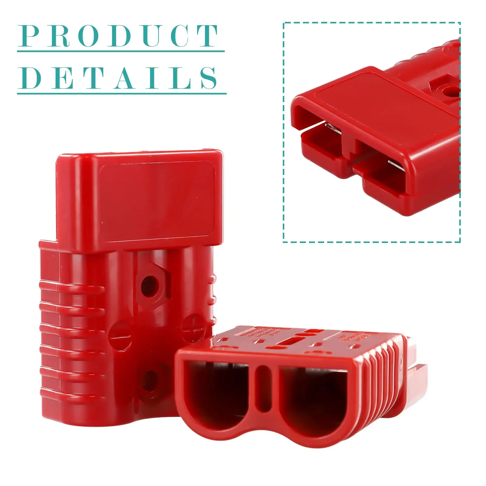 

New Practical FOR Anderson Plugs Connectors Plug Connect Connector Red Straight Plug Suitable For Plugs UL94-V0