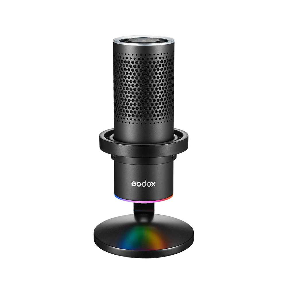 Конденсаторный микрофон Godox EM68X с RGB-подсветкой, USB