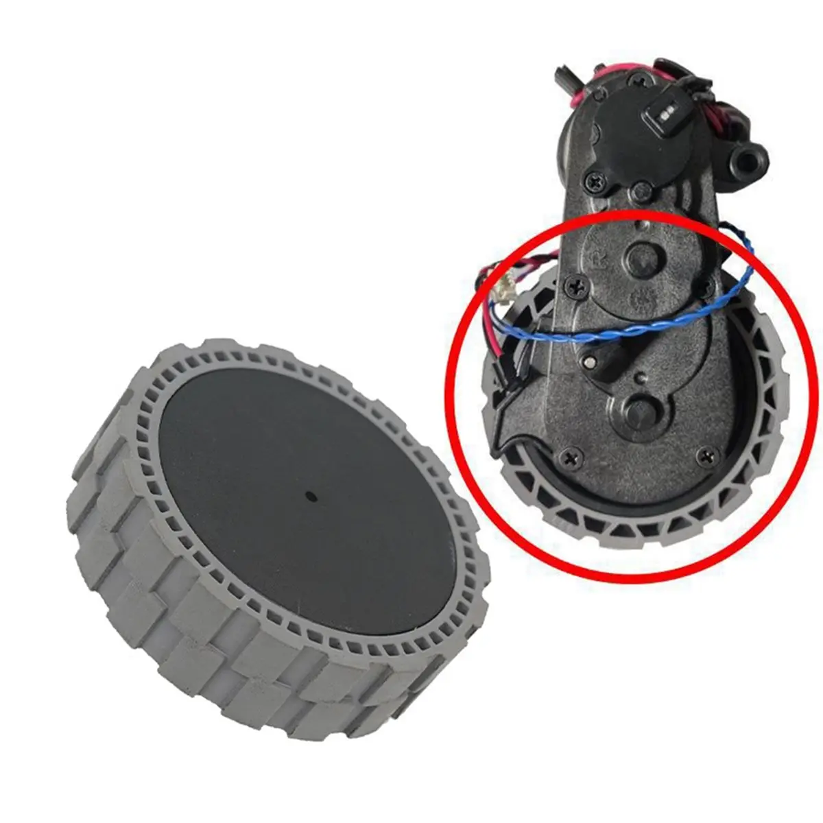 update. Driving Wheel Casters for Ecovacs Deebot X1/T10 Turbo Omni Vacuum Cleaner Accessories Travel Wheel Tire 2PCS view 4