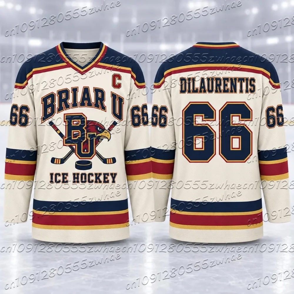 27 Off Campus Briar University Graham No.44 22 46 66 Hockey Jersey Men Women Long Sleeve T-Shirt Summer Casual Streetwear Tops view 4