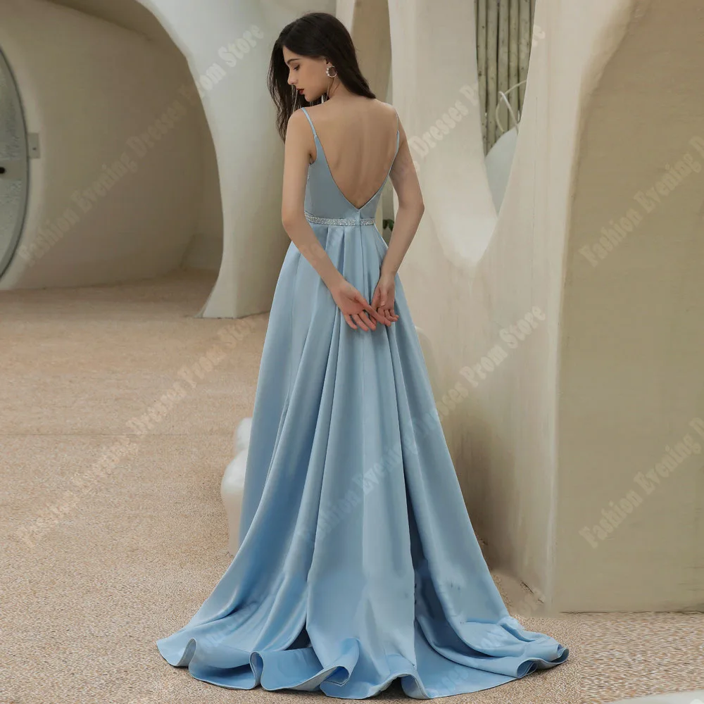 Eleganti abiti da sera da donna con scollo a v bellissimi abiti da ballo da principessa a trapezio abiti da ballo personalizzati per feste da Cocktail formali Soirée