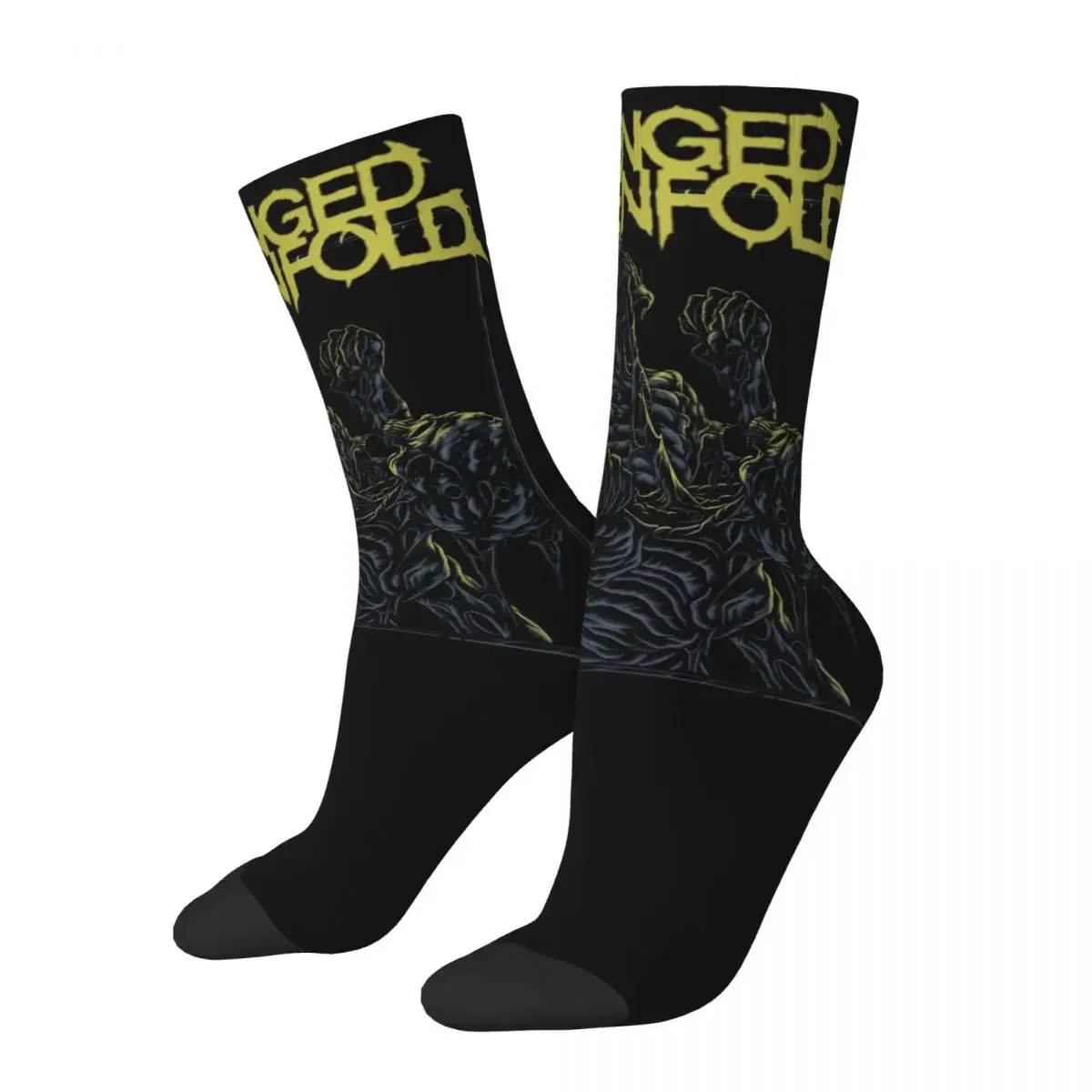 Men's Avenged Sevenfold Heavy Metal Band Socks Cute Funny Happy A7X Socks High Quality Merch Middle TubeSocks Wonderful Gifts