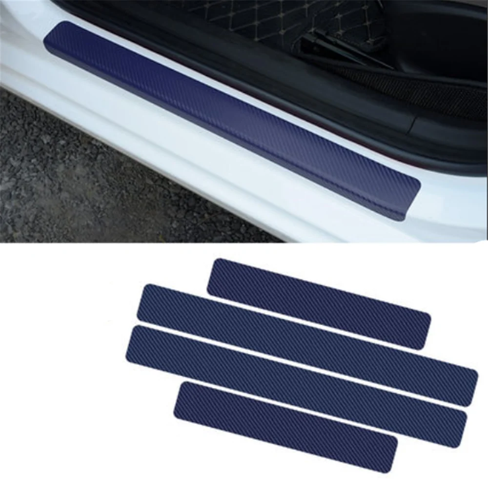 4PCS Car threshold strip sticker for Volkswagen Touareg Phaeton Bora Lavida Lamando Touran Beetle Magotan