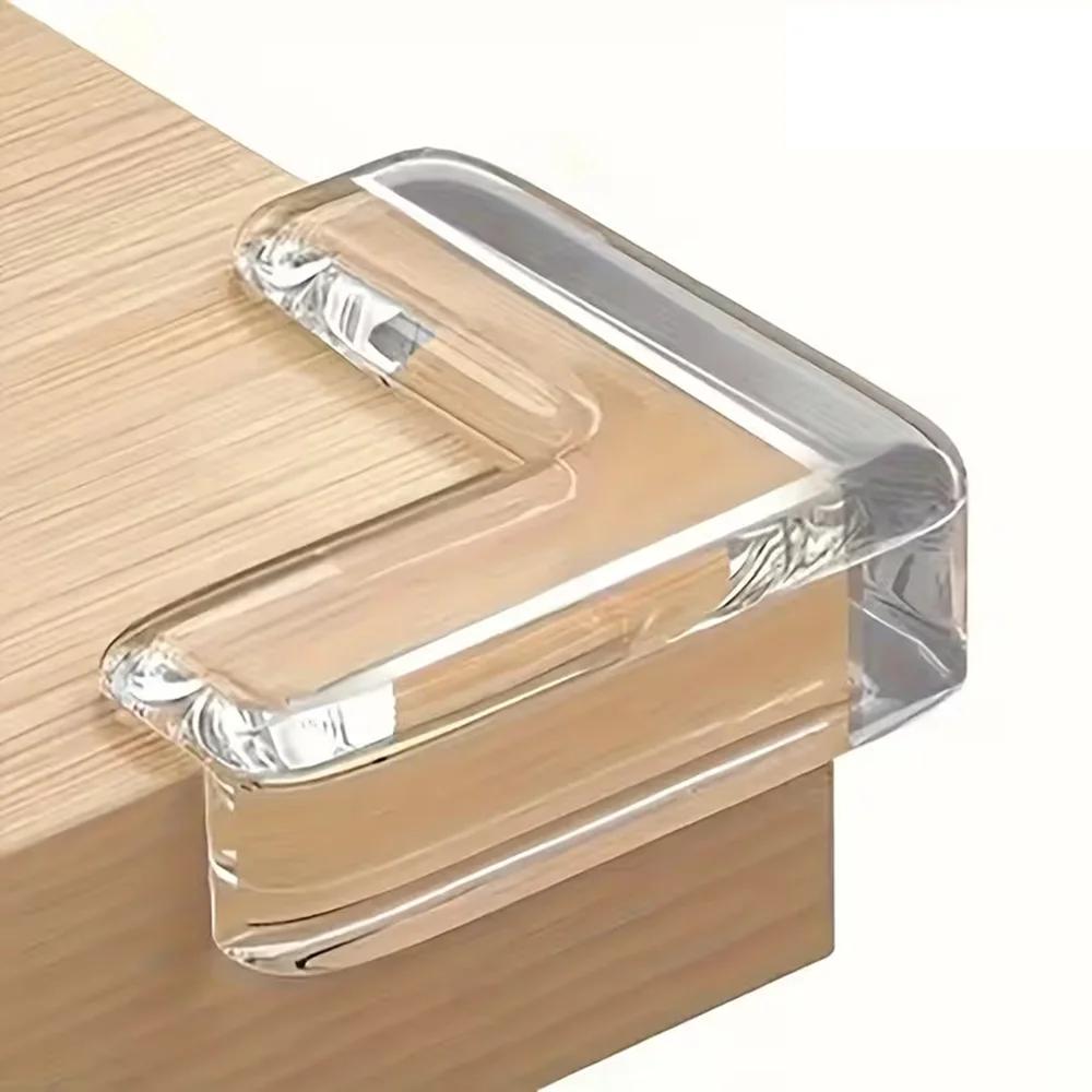 Furniture Edge Bumper Corner Guards Transparent Silicone Anti-Collision Corner Set Suitable for Table Corners