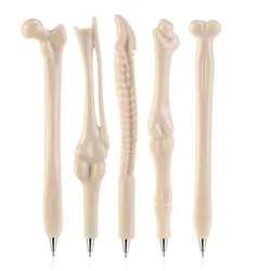 5 Piece Lytwtw's Creative Ballpoint Pen Human Bones Funny School Office Supplies Novelty Kids Gift Reward Cute Kawaii Refill