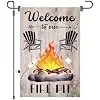 12x18inch Camping Garden Flag Double Sided Campsite Outdoor Decor jjp