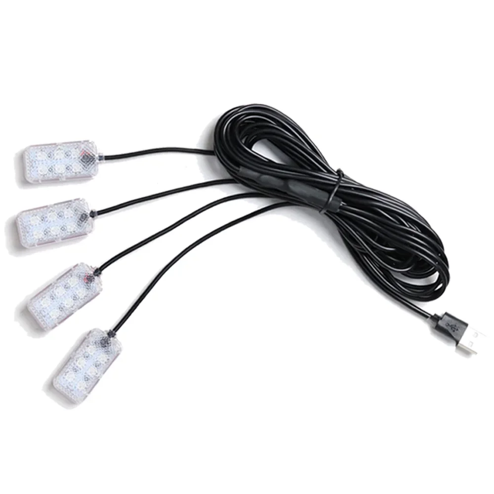 

Pop Car Interior Decorative Lamps Strips Atmosphere Lamp Cold Light Decorative Dashboard Console Auto LED Ambient Lights Party L
