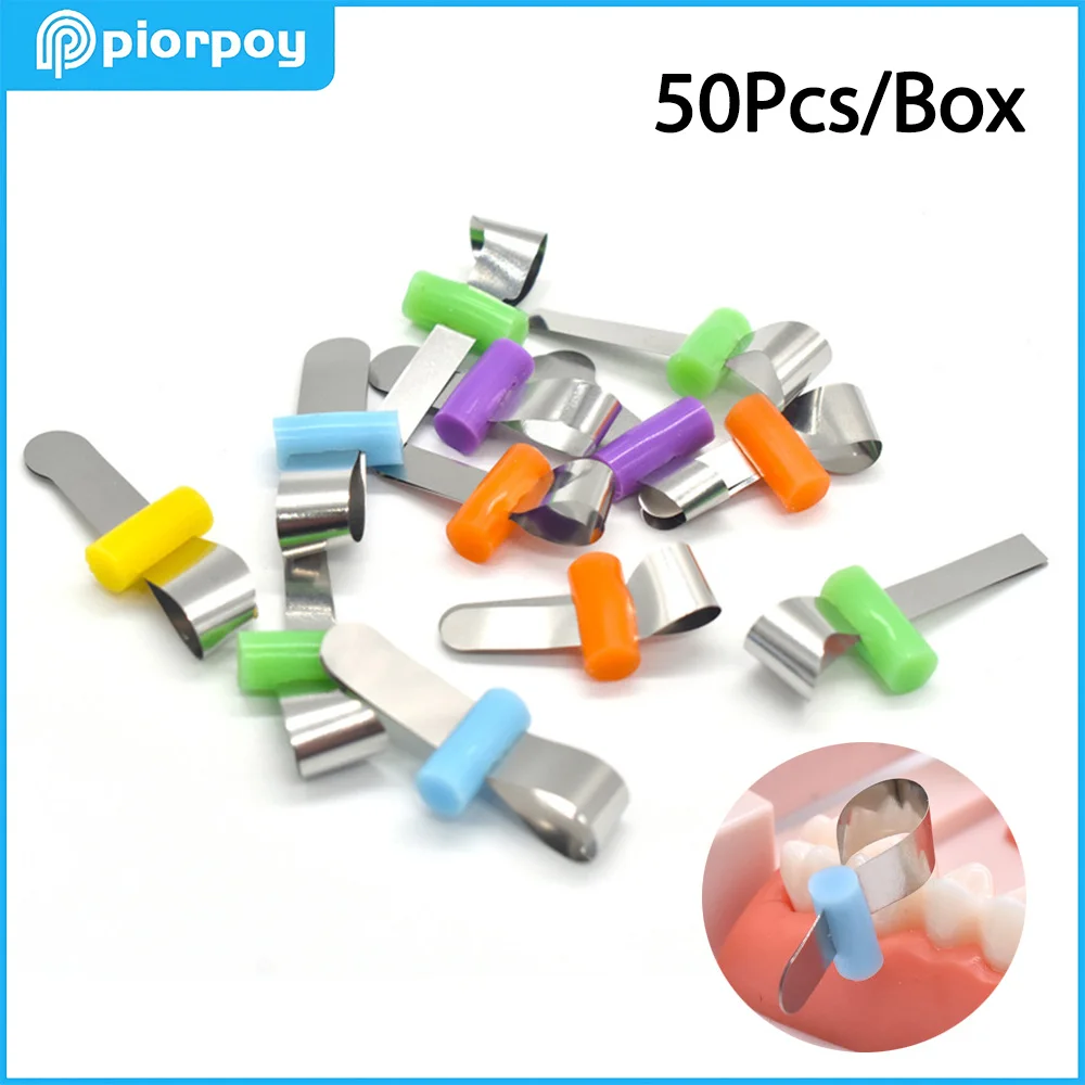 PIORPOY Dental Odontologia Forming Sheet Orthodontic Sectional Contoured Metal Matrices Dentist Auto-matrix Bands Material