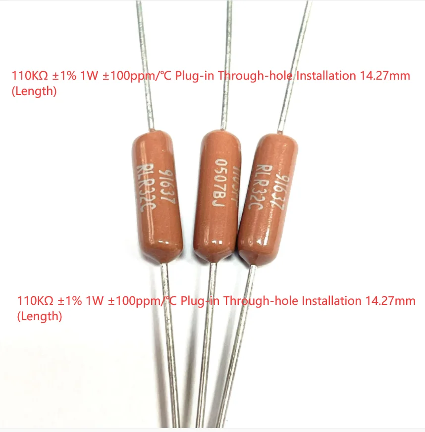 

5 шт./лот RLR32C1103FPB14 1103FP 110K 1% 1 Вт 100PPM резистор через отверстие