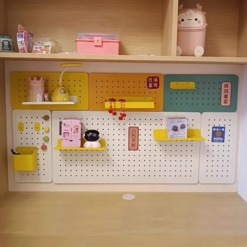 Hole board wall baffle rack wall hanging metal non-punching display rack