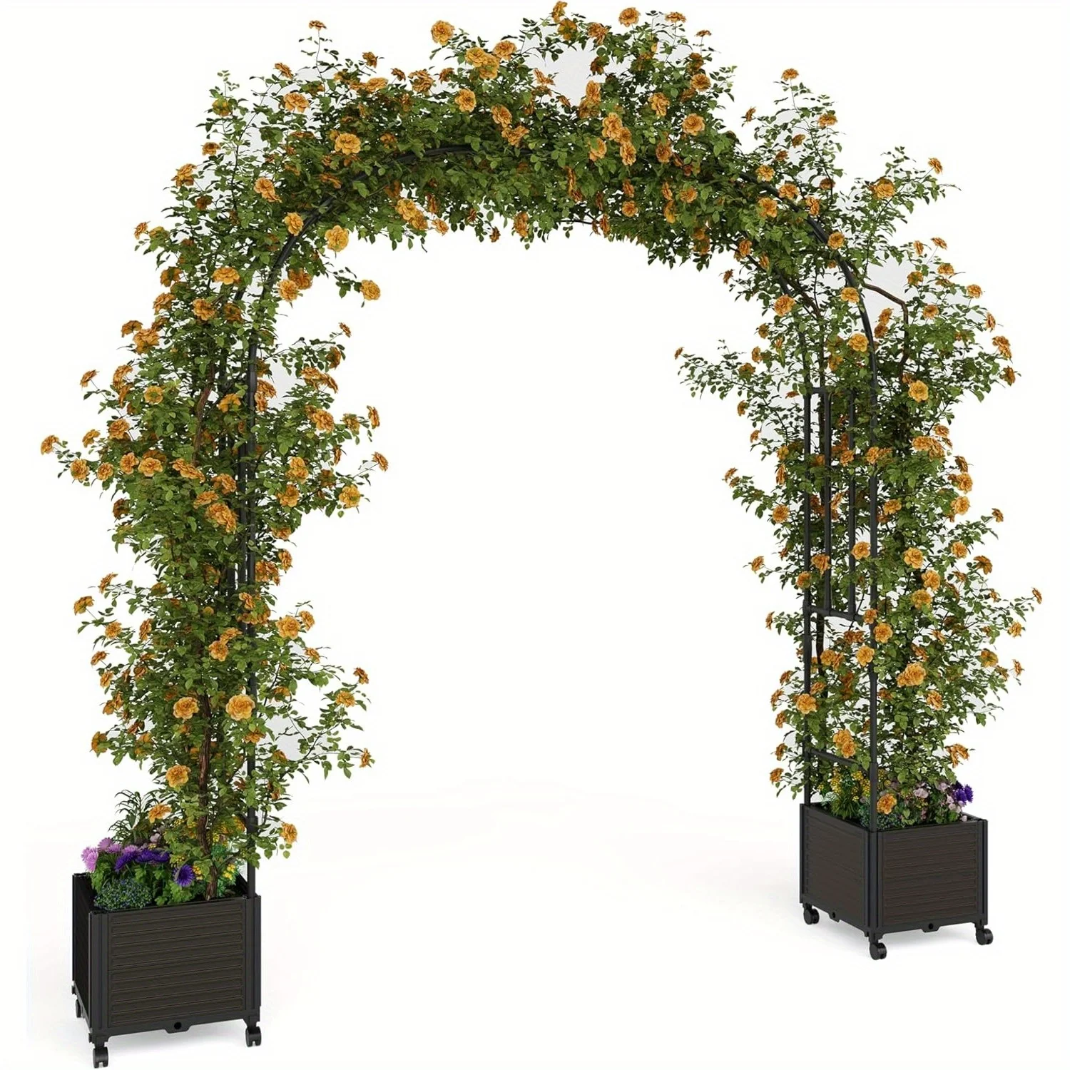

70.9" Span Metal Garden Arch Trellis, Ideal for Climbing Plants, A Sturdy Stand for Wedding Arch Flowers, Balloon Decor