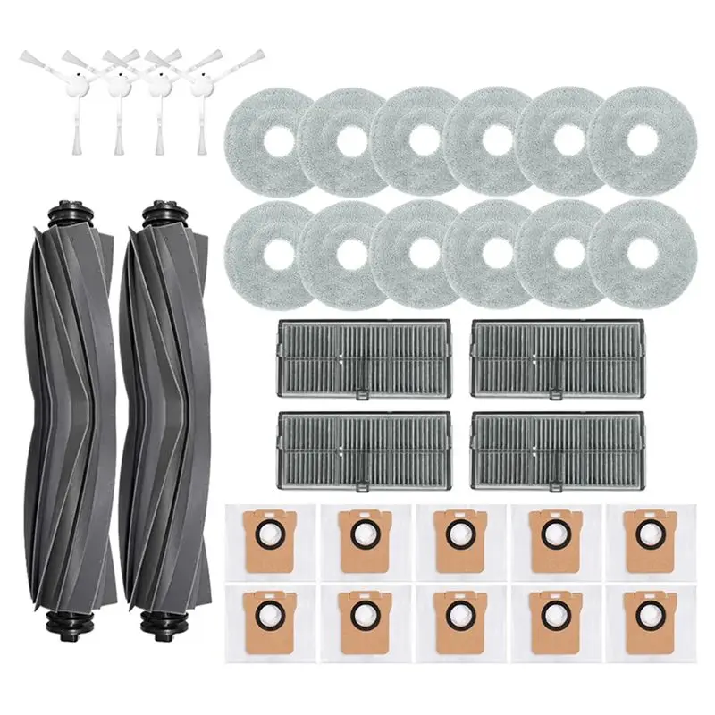 

AAAF For Xiaomi Mijia M30S D103CN Robot Vacuum Main Side Brush Hepa Filter Mop Cloth Dust Bags Spare Parts Accessories