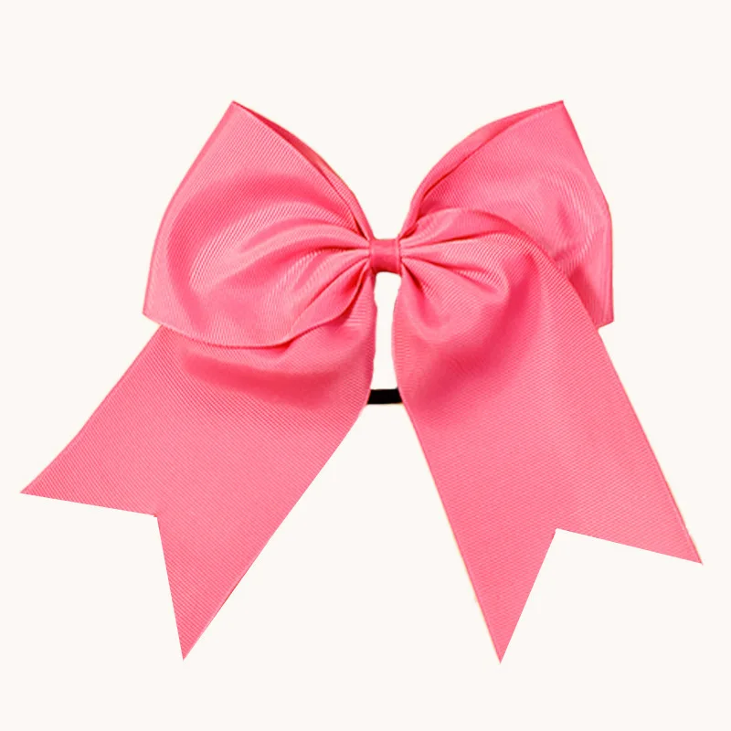 Girls Miss Christmas Headwear Christmas Children Bow Hair Bands Red Swallow Tail Grosgrain Bowknots Elastic Hair Ties Large Bows