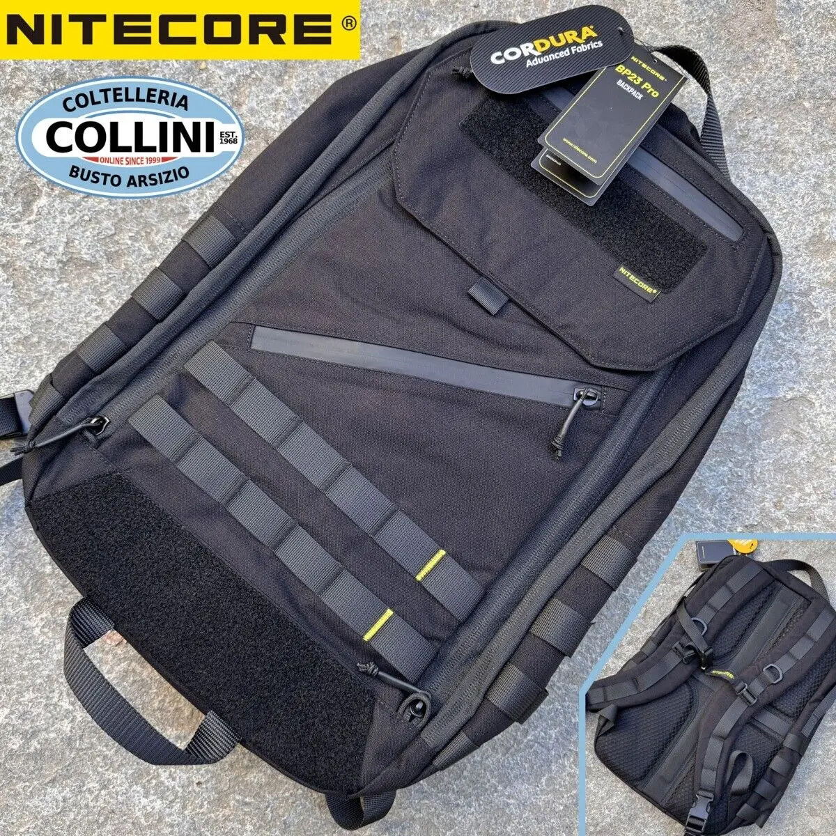 Nitecore-Mochila multiuso para pendulares, bolsa de viagem, bolsa à prova de veste, mochila 500D Nylon, mochila militar de caça, BP23 PRO 23L