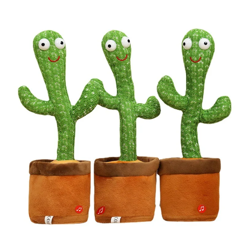 New dancing cactus plush electric toy can sing and repeat imitation learning to talk dancing cactus image 3