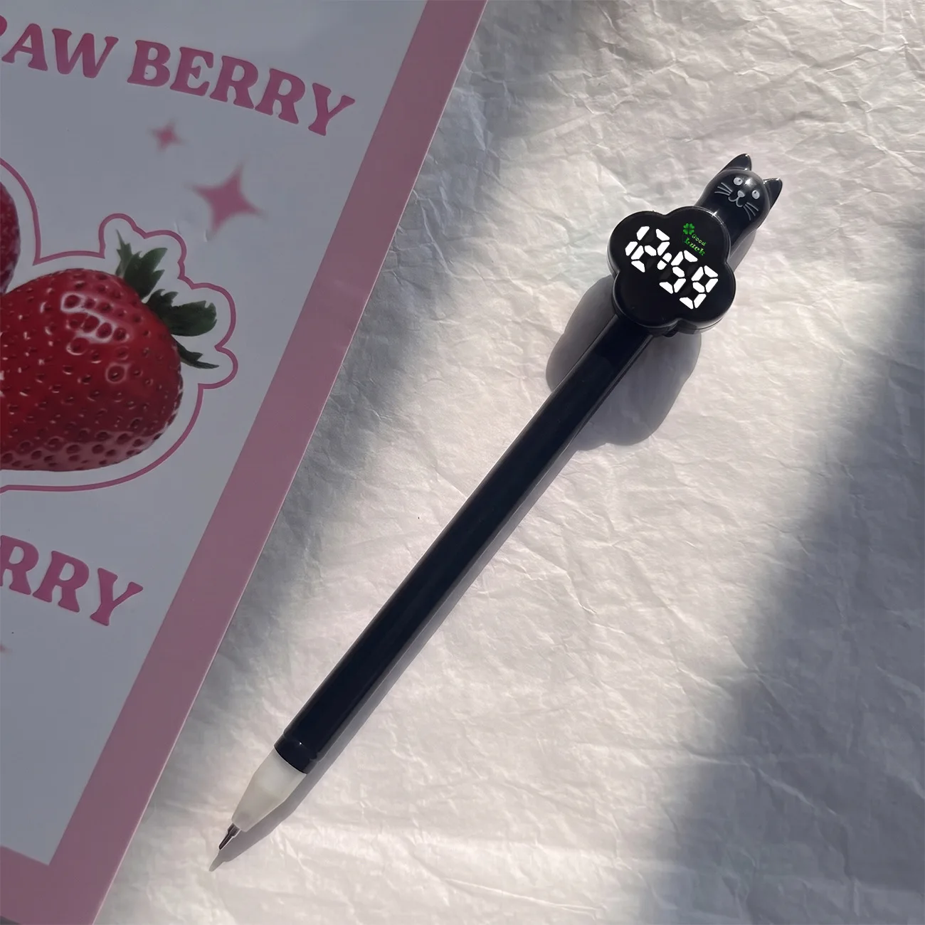 New Silent Clip On Pen Pocket Watches Children College Style Pens Mini Digital LED Exam Watch Back To School Student Gift