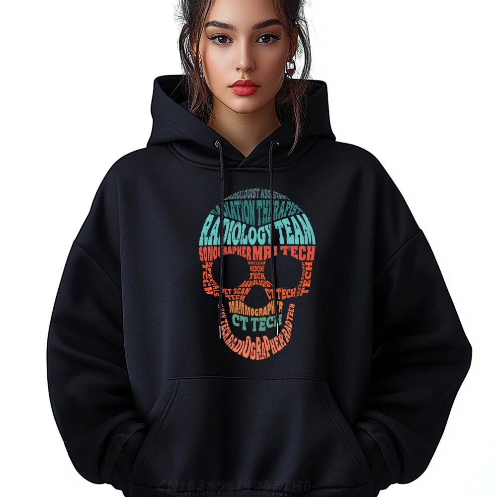 

Skull Radiologic Technologist Ct Rt Radiology Sonographer Big And Tall Pullover Hoodies Luxury Designer Print