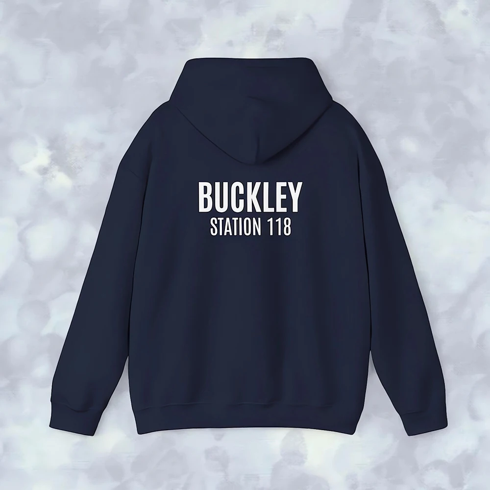 2026 Unisex Station 118 Name Print Hoodie, Custom Text Graphic Pullover, Autumn Winter Loose Casual Streetwear Sweatshirt Tops