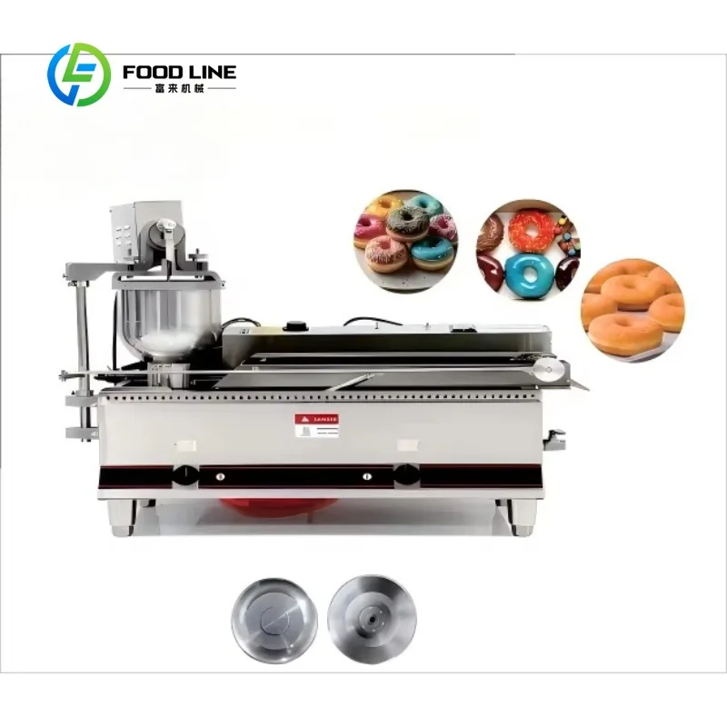 Automatic Industrial Commercial Donut Maker Mochi Donut Frying Making Machine Auto Donut Fryer with Conveyor Belt  Customized