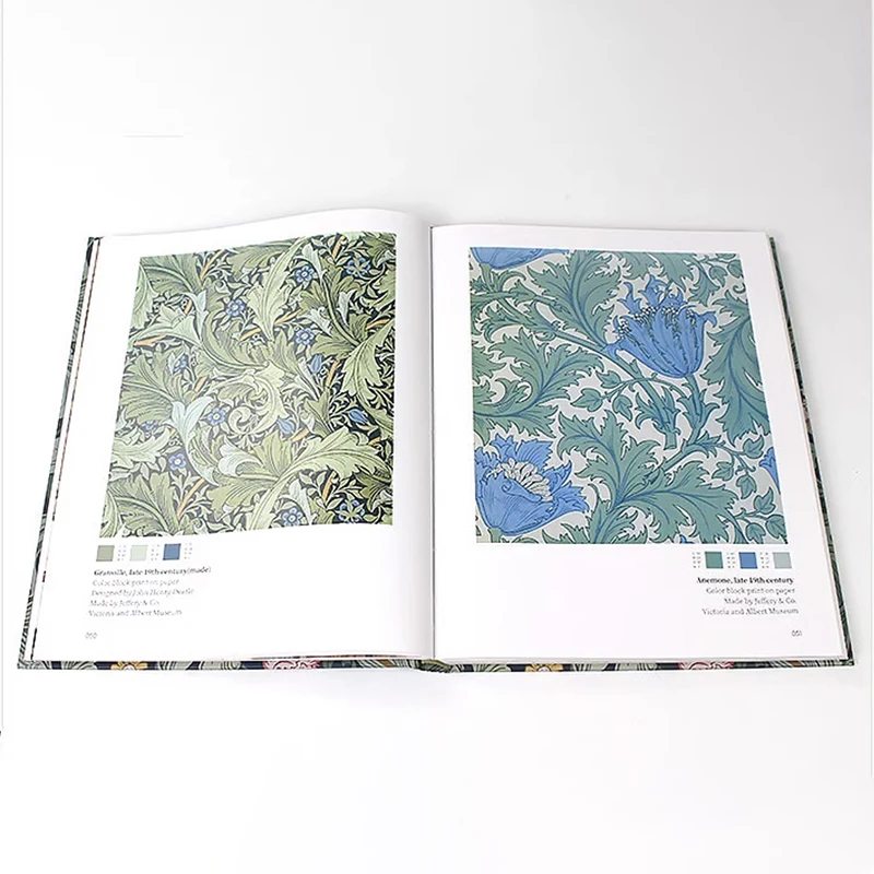 The Natural World of William Morris Hardcover English Version with 160 Floral & Botanical Pattern Designs Art Book with Gifts