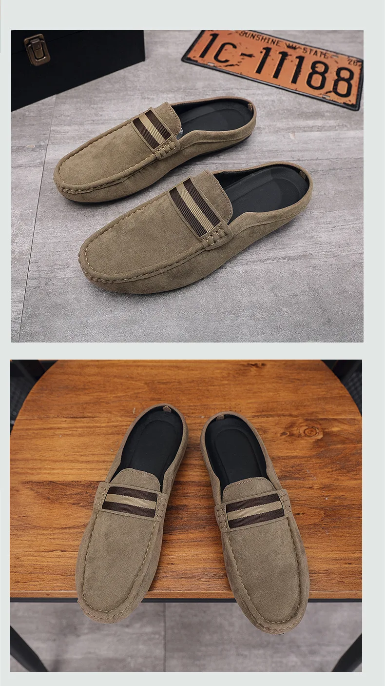 2026 Neu eingetroffene Herren-Freizeitschuhe: Atmungsaktive Halbschuh-Pantoffeln zum Hineinschlüpfen, leichte Wildleder-Freizeitschuhe für Herren – Detail 15