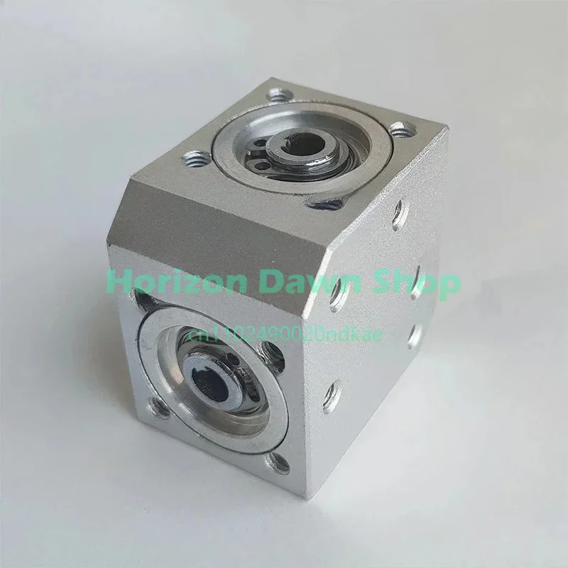 6MM Output Hole Type High Precision Right Angle Steering Gearbox 1 Module 20 Teeth Commutator Gear 2000RPM Aluminum Alloy Shell