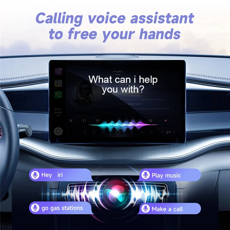 

B29C-Wireless Carplay Adapter Smart Dongle 2 In 1 For Car Android Auto Wired To Wireless Autoplay B