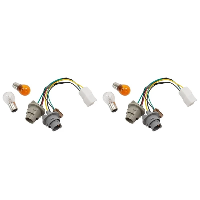 2X Tail Light Bulb Socket And Wiring Harness With 2 Light Bulbs For Kia Optima Rear Taillight Assembly 92480-D5000QQK-AS55
