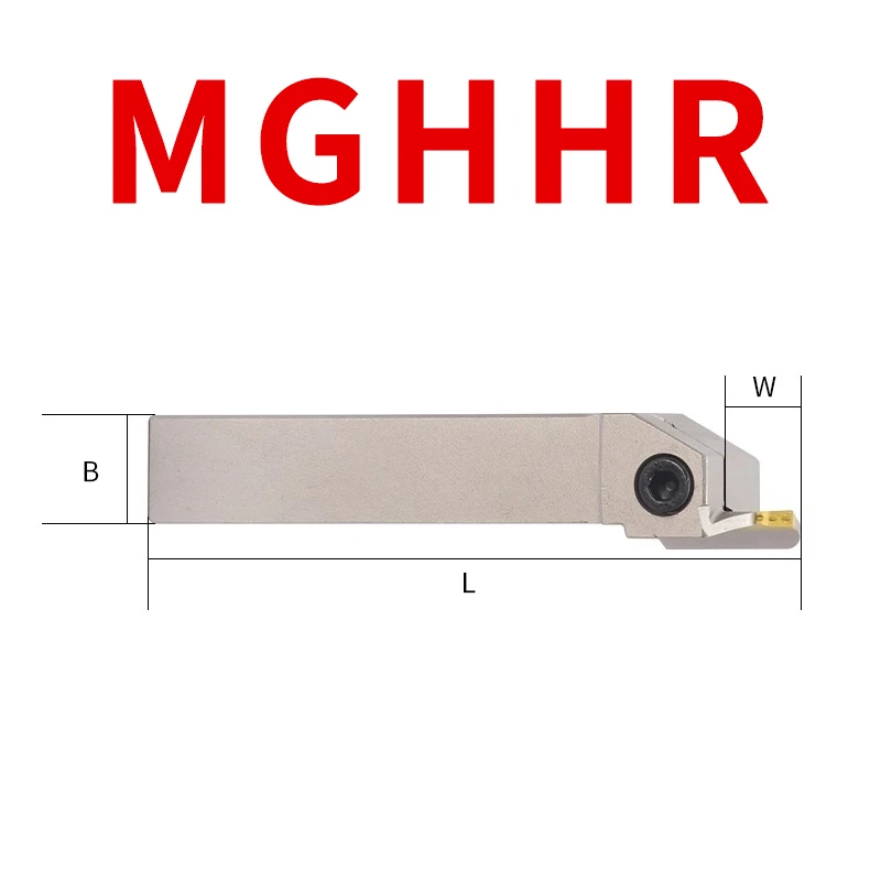 

Держатель инструмента для обработки канавок с внешним круглым концом MGHH320/325R/L20-32, пружинная сталь, ударопрочный, удлиненный токарный станок для обработки канавок